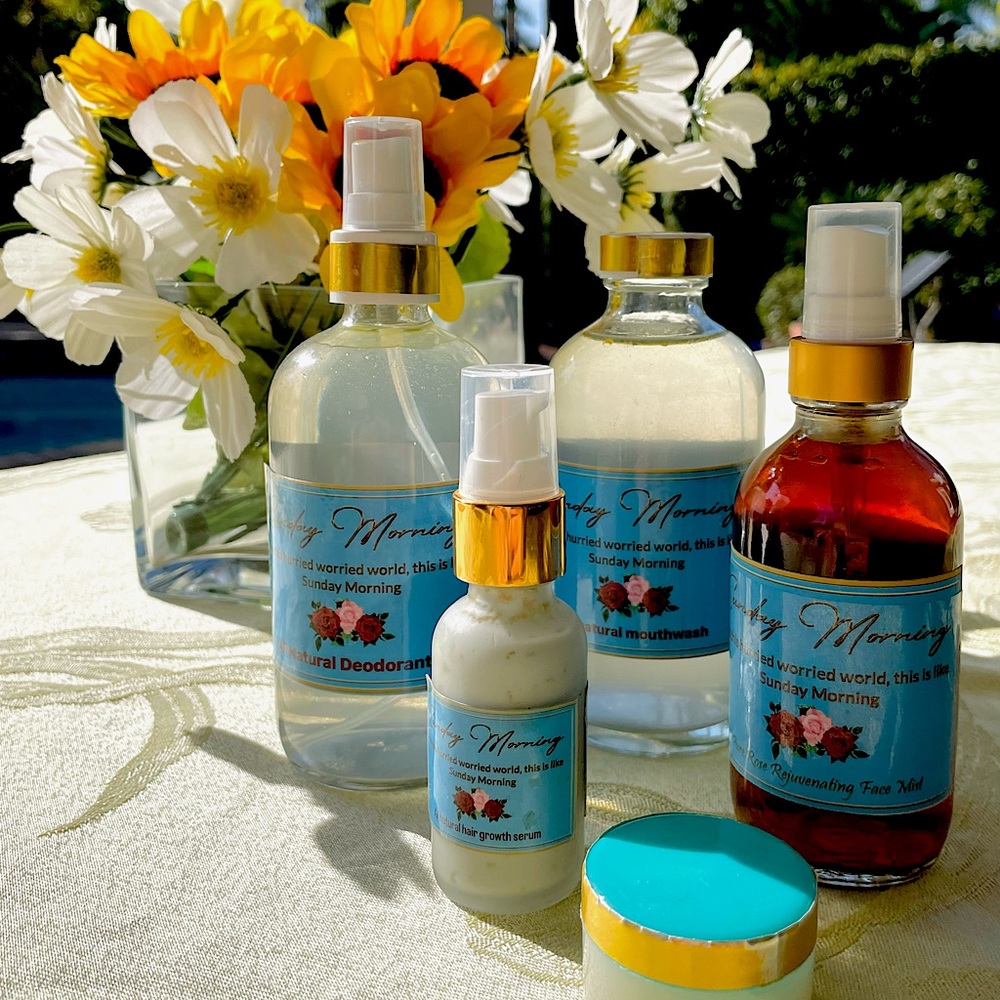 Personal care product line 100% pure and natural, with no harsh chemicals